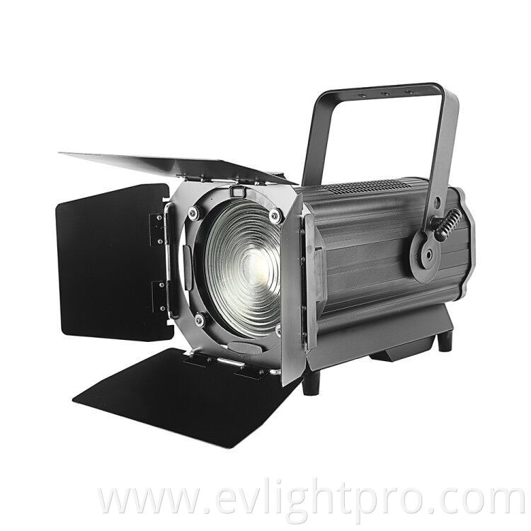 Guangzhou factory 100W/200W cold white/warm white LED zoom Fresnel Spotlight electronic focusing